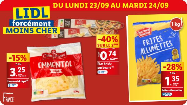 Produits disponibles dans votre supermarché Lidl