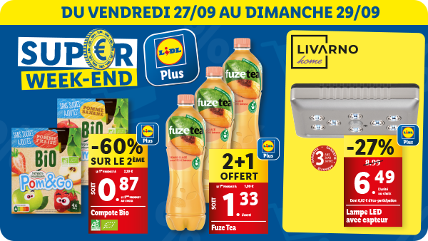 Ce weekend dans votre supermarché Lidl !