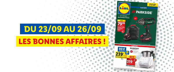 Découvrez le catalogue Lidl de la semaine