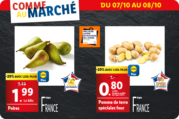 Découvrez les arrivages de fruits et légumes disponible en supermarché