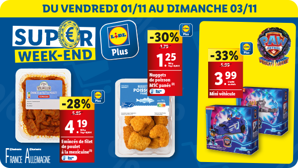Ce weekend dans votre supermarché Lidl !