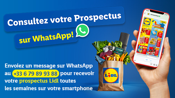 Consultez votre prospectus sur WhatsApp !