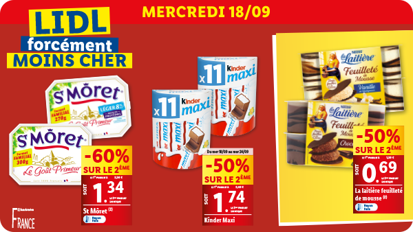 Produits disponibles dans votre supermarché Lidl