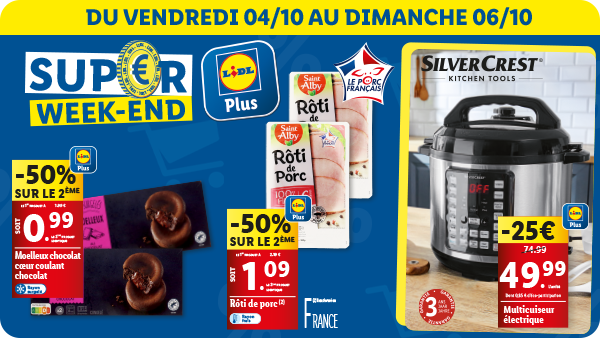 Ce weekend dans votre supermarché Lidl !