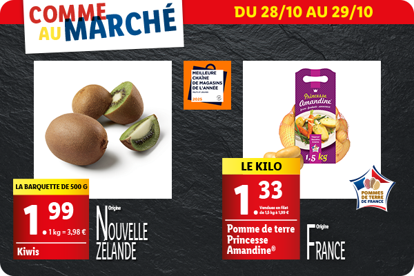 Découvrez les arrivages de fruits et légumes disponible en supermarché