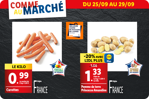 Découvrez les arrivages de fruits et légumes disponible en supermarché