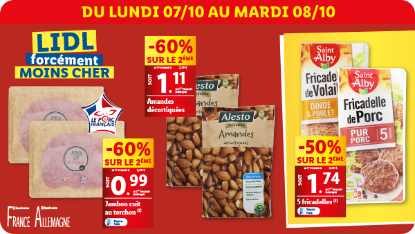 Produits disponibles dans votre supermarché Lidl