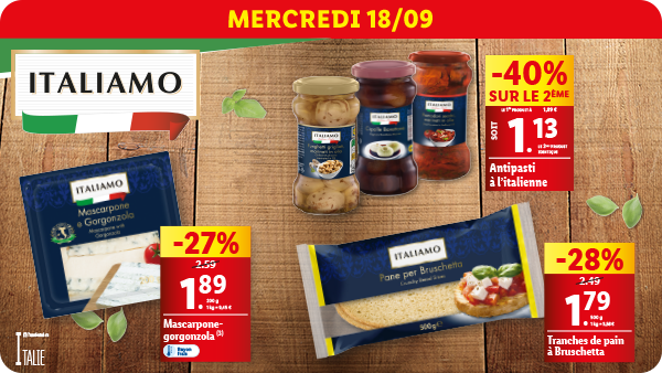 Produits disponibles dans votre supermarché Lidl