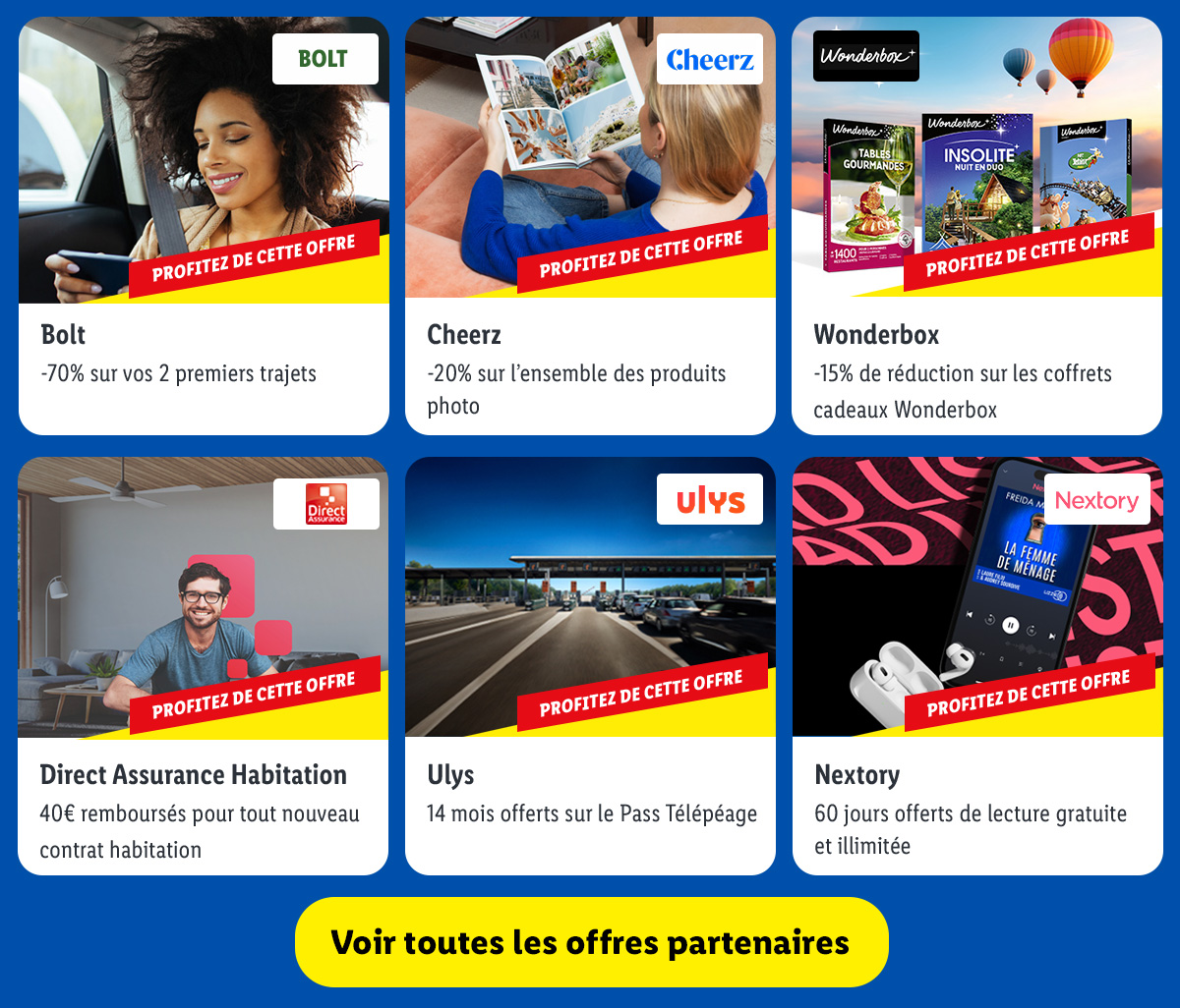 Profitez du meilleur de nos offres partenaires ! ✨​🎁​