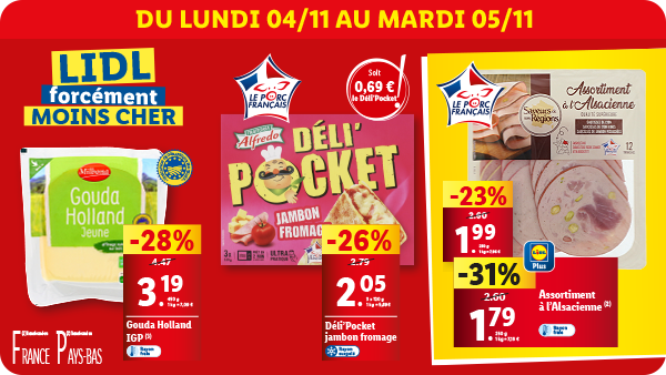 Produits disponibles dans votre supermarché Lidl