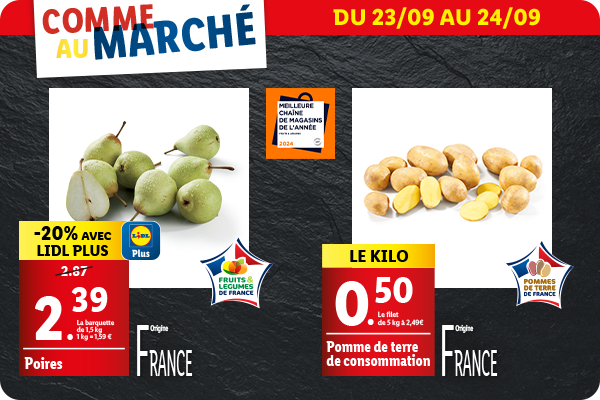 Découvrez les arrivages de fruits et légumes disponible en supermarché