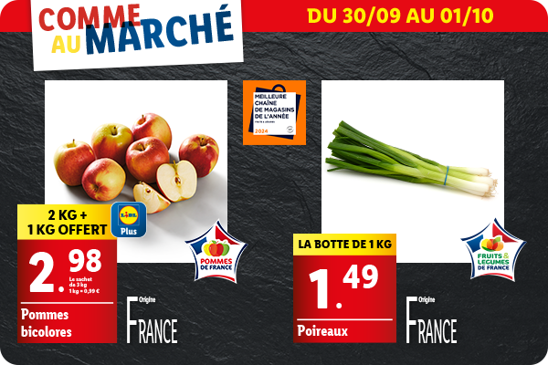 Découvrez les arrivages de fruits et légumes disponible en supermarché