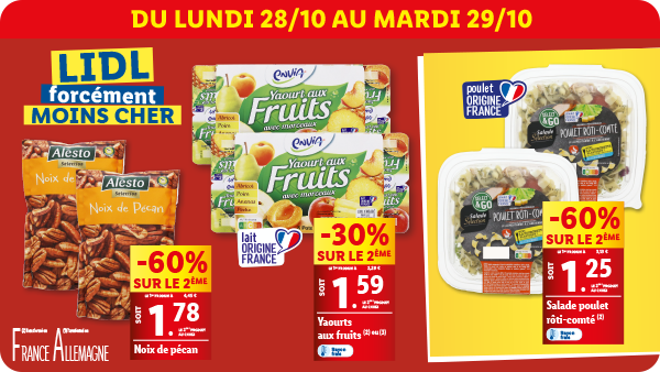 Produits disponibles dans votre supermarché Lidl