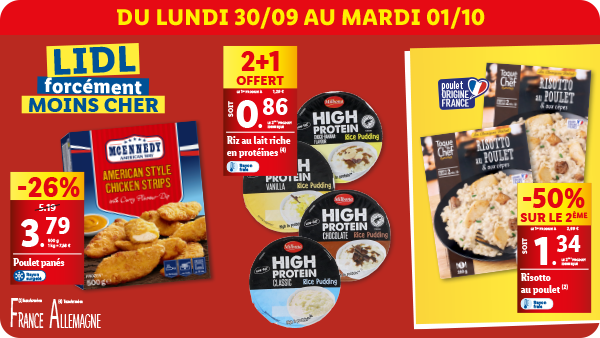 Produits disponibles dans votre supermarché Lidl