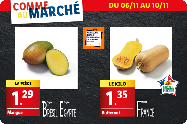 Découvrez les arrivages de fruits et légumes disponible en supermarché