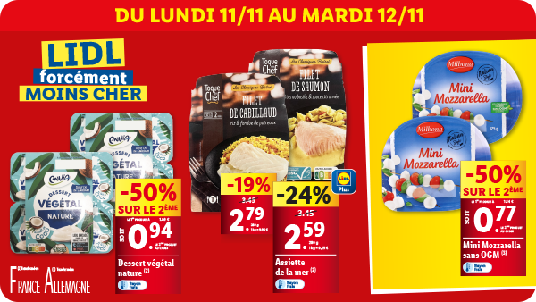Produits disponibles dans votre supermarché Lidl